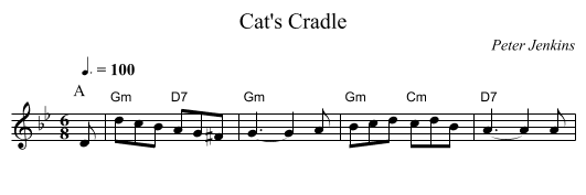 Cat's Cradle - staff notation