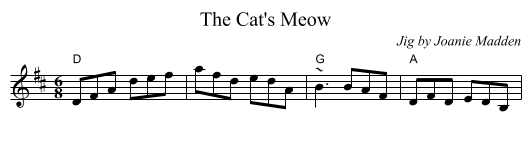 Cat's Meow, The - staff notation
