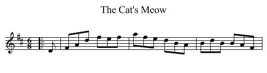 Cat's Meow, The  - staff notation