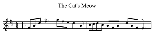 Cat's Meow, The  - staff notation