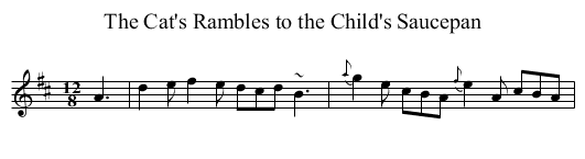 Cat's Rambles to the Child's Saucepan, The - staff notation