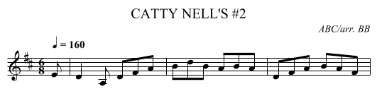 CATTY NELL'S #2 - staff notation