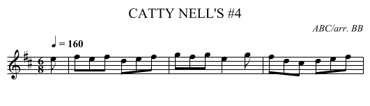 CATTY NELL'S #4 - staff notation