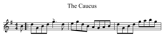 Caucus, The  - staff notation
