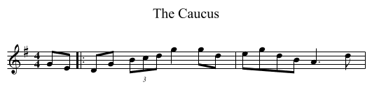 Caucus, The  - staff notation
