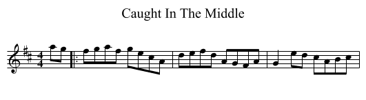 Caught In The Middle - staff notation