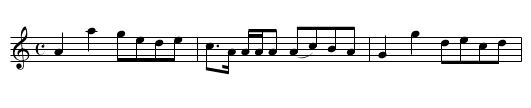 Cauld Kail [1] - staff notation
