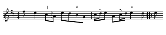 Cauld Kail in Aberdeen Kail - staff notation