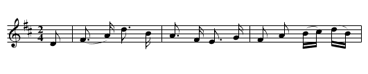 CAULD KAIL IN ABERDEEN - staff notation