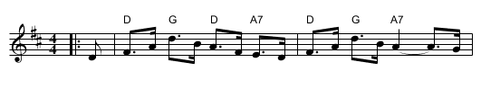 Cauld Kale in Aberdeen - staff notation