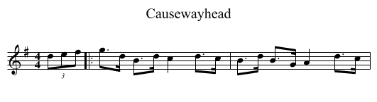 Causewayhead - staff notation