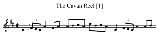 Cavan Reel [1], The - staff notation
