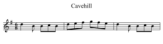 Cavehill - staff notation
