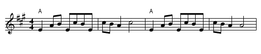 Caymann Reel - staff notation