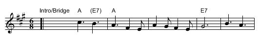 C'&eacute; la Luna Mezzo Mare   [A] - staff notation