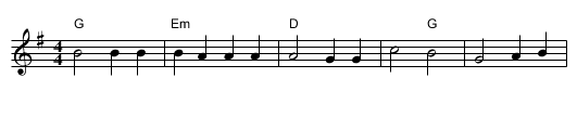 Céad Míle Fáilte Romhat - staff notation