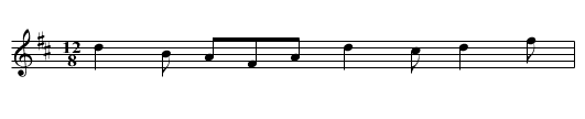 Ceangulla Slide (a) - staff notation
