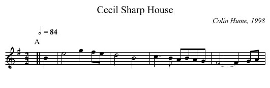 Cecil Sharp House - staff notation