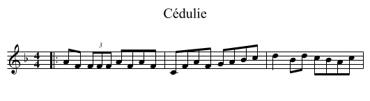 Cédulie - staff notation
