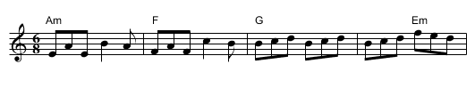 Celdae's Jig - staff notation