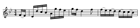 Celebrated Stop Hornpipe - staff notation