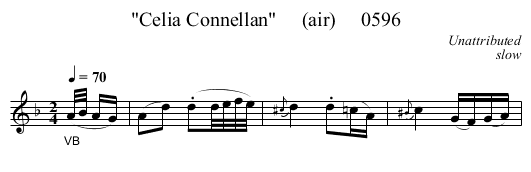Celia Connellan     (air)     0596 - staff notation