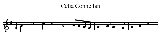 Celia Connellan - staff notation