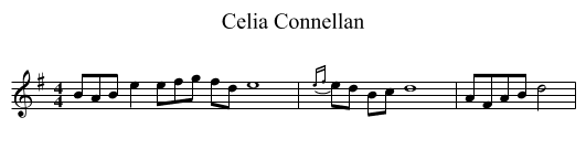 Celia Connellan - staff notation