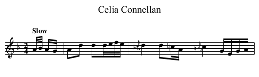 Celia Connellan - staff notation