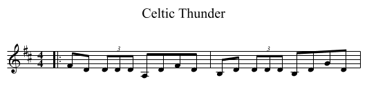 Celtic Thunder - staff notation