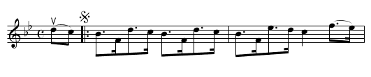 CENTENNIAL HORNPIPE - staff notation