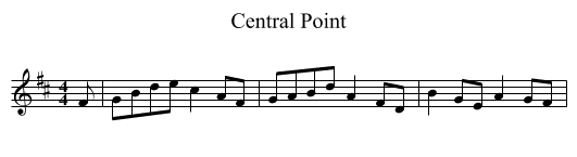 Central Point - staff notation