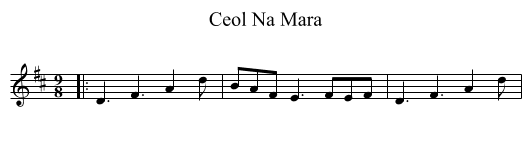 Ceol Na Mara - staff notation