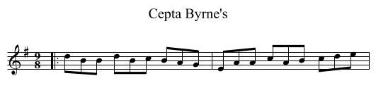 Cepta Byrne's - staff notation