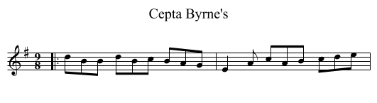 Cepta Byrne's - staff notation