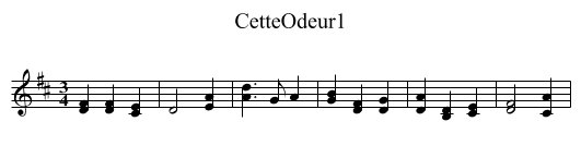 CetteOdeur1 - staff notation