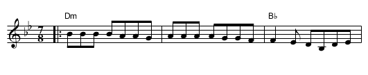Cetvorno Horo 2 - staff notation