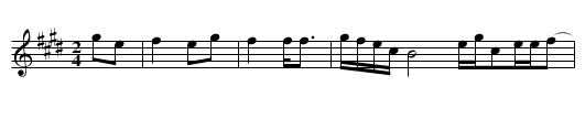 Cha tian ge - staff notation