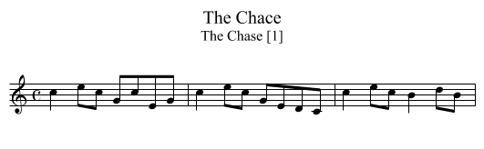 Chace, The - staff notation