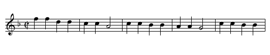 Chacun son truc - staff notation