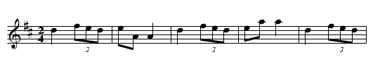 Chalford Bottom - staff notation