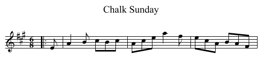Chalk Sunday - staff notation