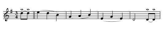 Chamois O'Brien - staff notation