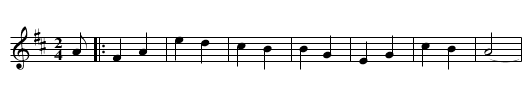 Champange Charlie Galop - staff notation