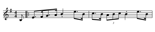 Champion's Hornpipe, The 1a - staff notation