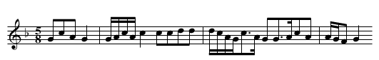 Chang chun niu - staff notation