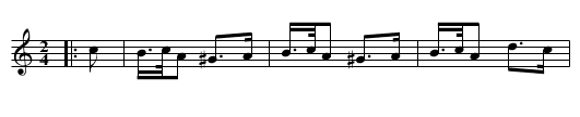Chanson - staff notation