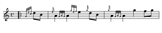 Chanter's Tune - staff notation