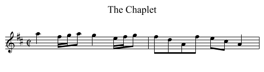 Chaplet, The - staff notation