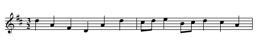 Chark's Hornpipe - staff notation